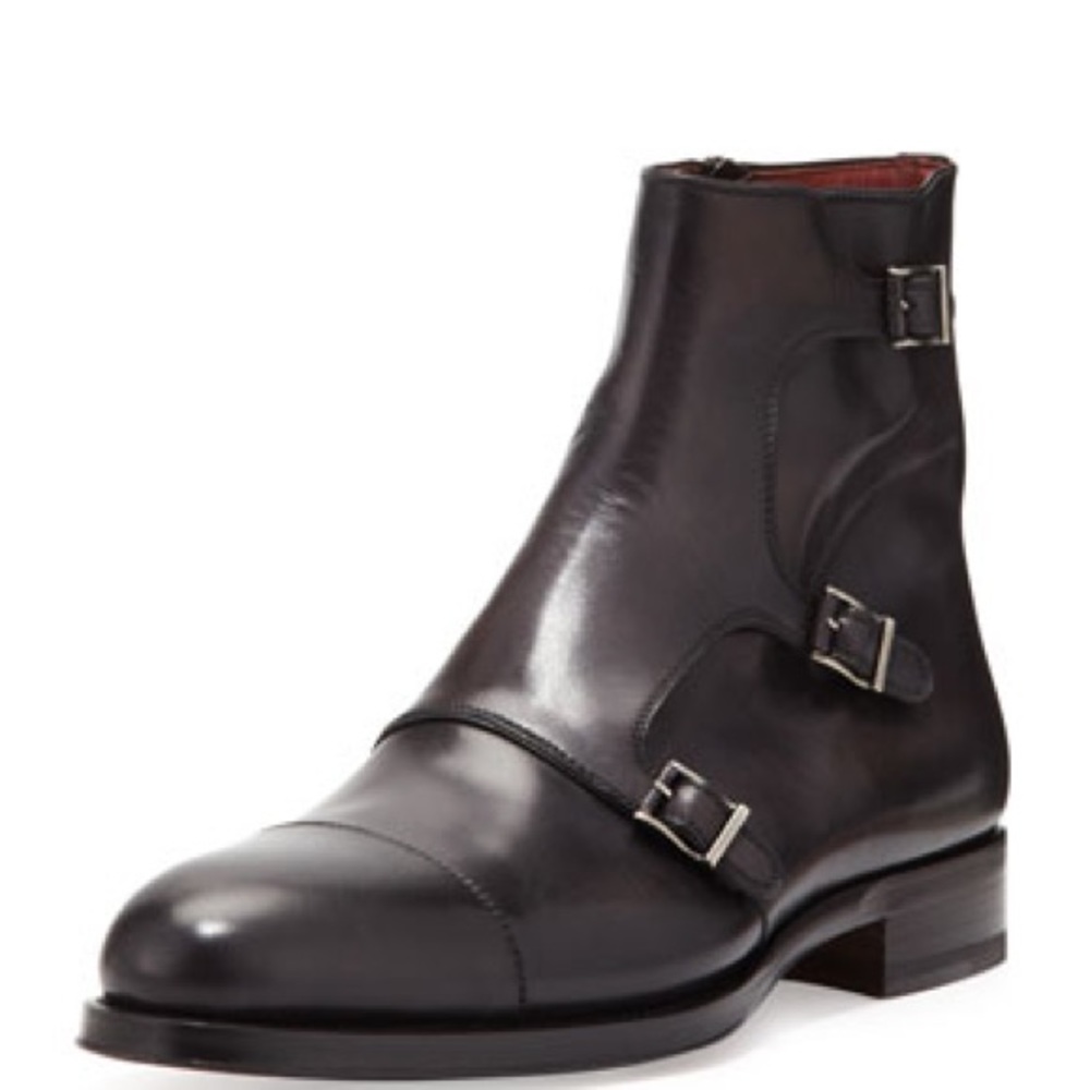 MAGNANNI Mens 3 Buckle Chelsea Boots 10.5